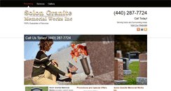 Desktop Screenshot of granitememorialssolonoh.com